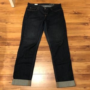 GAP 32/14 TALL real straight dark blue denim jeans